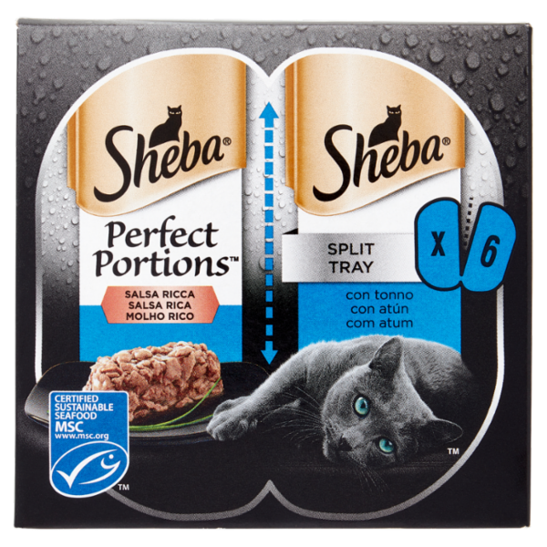 Sheba Perfect Portions Salsa Ricca con tonno 3 x (2 x 37.5 g)