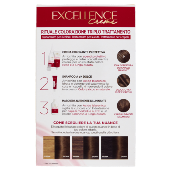 L'Oréal Paris Excellence Creme Colorazione Triplo Trattamento 5 Castano Chiaro