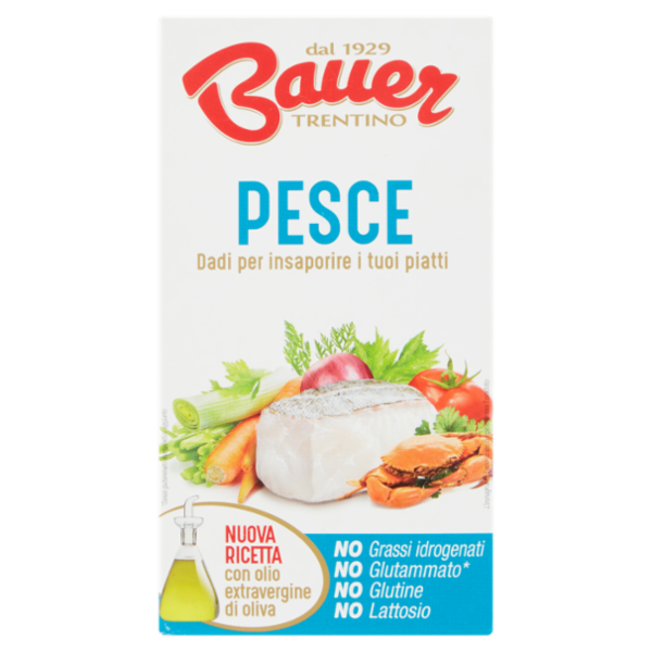 Bauer Pesce Dadi per insaporire i tuoi piatti 6 x 10 g
