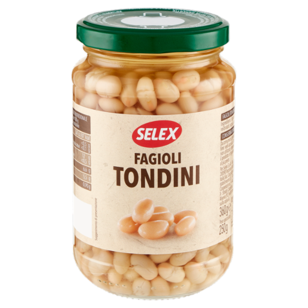 Selex Fagioli Tondini Lessati 360 g