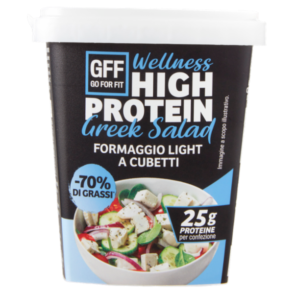 Go For Fit Wellness High Protein Greek Salad Formaggio Light a Cubetti 125 g