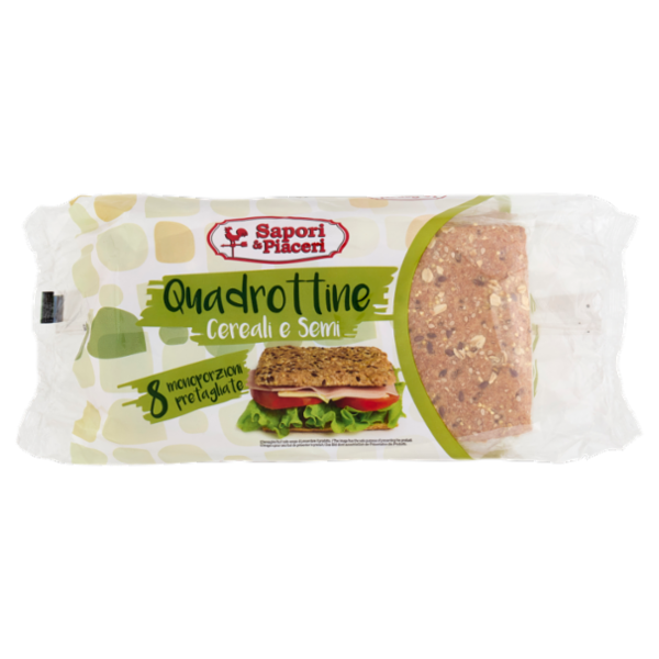 Sapori & Piaceri Quadrottine Cereali e Semi 8 monoporzioni 310 g