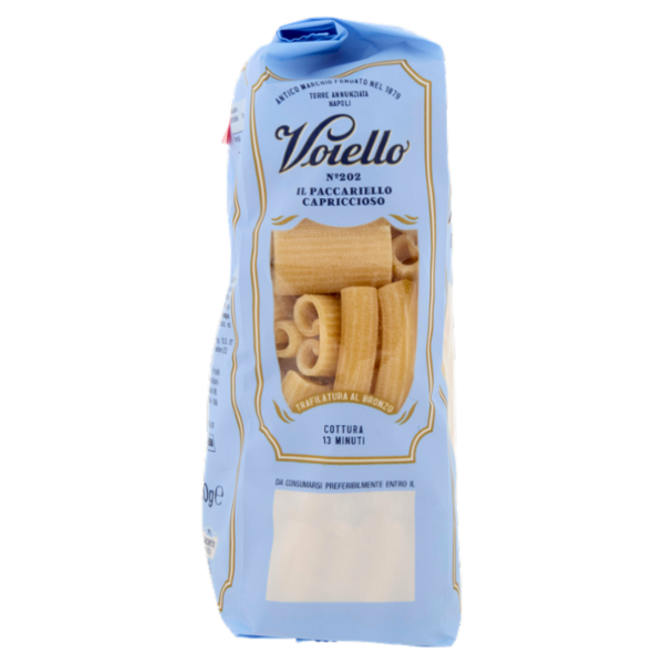 Voiello Pasta Il Paccariello Capriccioso N°202 Grani 100% Italiani Trafilata Bronzo 500g