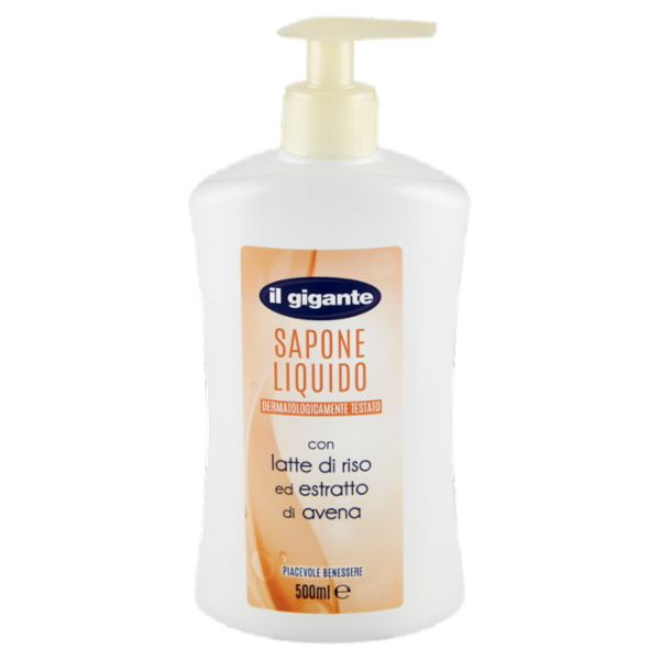 IL GIGANTE Sapone Liquido con latte di riso ed estratto di avena 500 ml