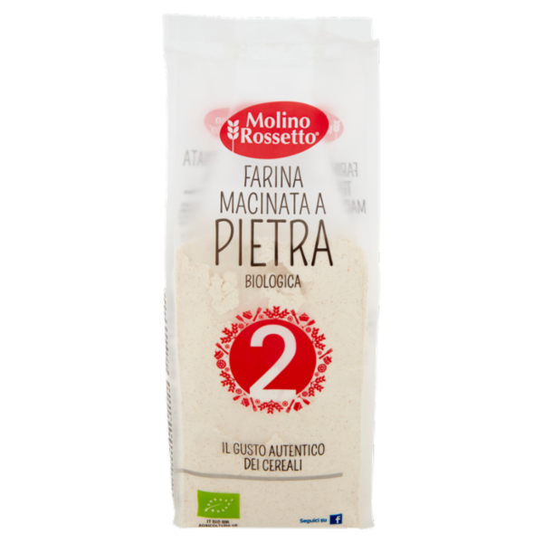Molino Rossetto Farina Macinata a Pietra Biologica 2 500 g