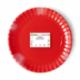 Piatto Cartone Rosso Cm.23 Pz10