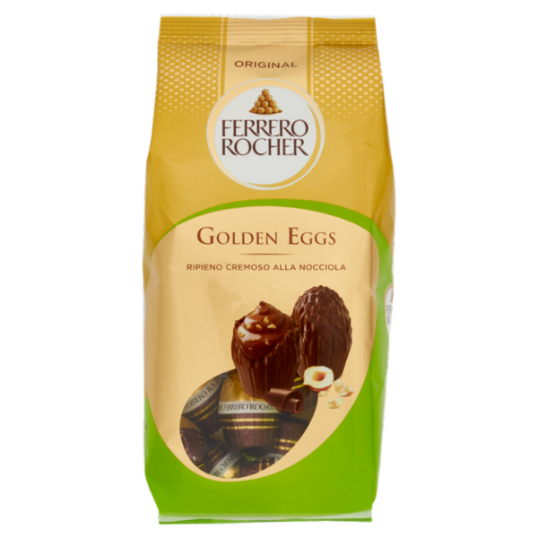 Ferrero Rocher Original Golden Eggs Ripieno Cremoso alla Nocciola 126 g