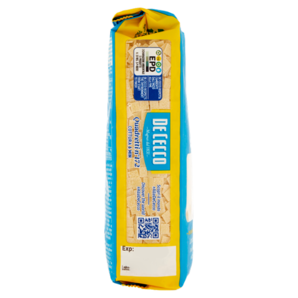 De Cecco Quadretti n°172 500 g