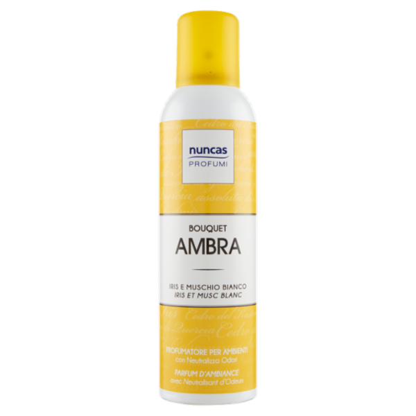 nuncas Profumi Bouquet Ambra Iris e Muschio Bianco Profumatore per Ambienti 250 ml