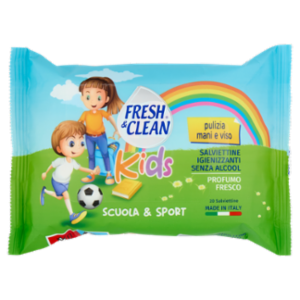 Fresh & Clean Kids Salviettine Igienizzanti Senza Alcool 20 Pz