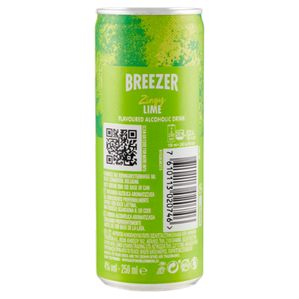 Breezer Zingy Lime 250 ml