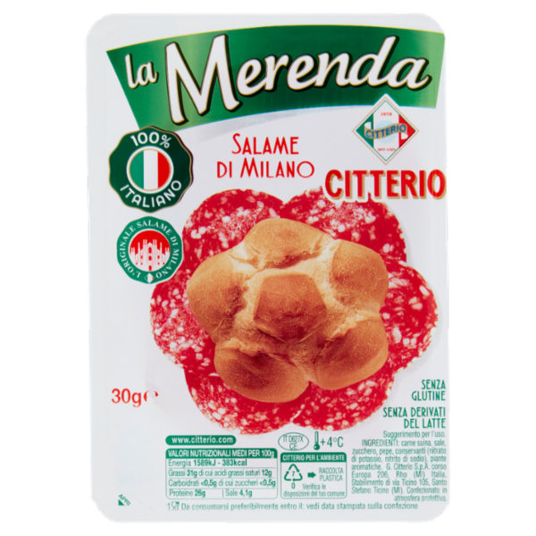 Citterio la Merenda Salame di Milano 30 g