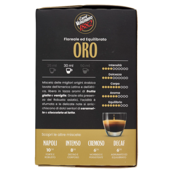 Caffè Vergnano 1882 Oro Capsule Compatibili Nespresso* 10 x 5 g