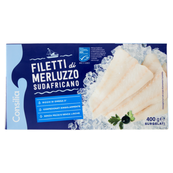 Consilia Filetti di Merluzzo Surgelati 400 g