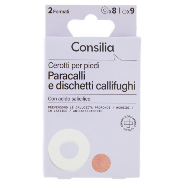 Consilia 8 Cerotti Paracalli e 9 Dischetti Callifughi 2 Formati