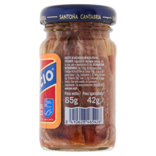 Consorcio Fletti di Acciughe in Olio d'Oliva Piccante 65 g