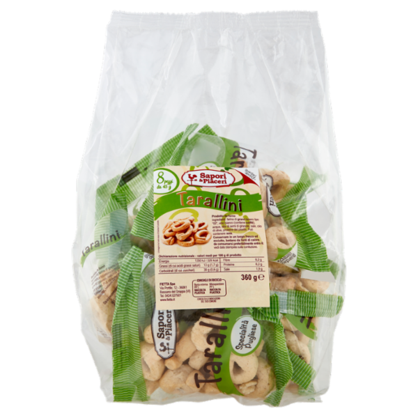 Sapori & Piaceri Tarallini 8 pezzi 360 g
