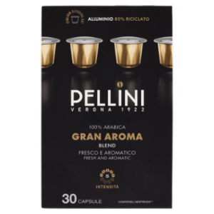 Pellini Gran Aroma Compatibili Nespresso* 30 Capsule 165 g