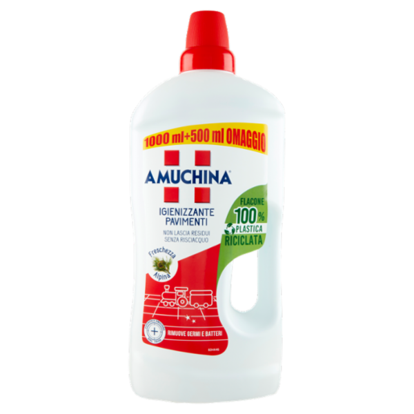 Amuchina Igienizzante Pavimenti Freschezza Alpina 1000 + 500 ml
