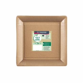 10piatti Carta Quadrato Kraft
