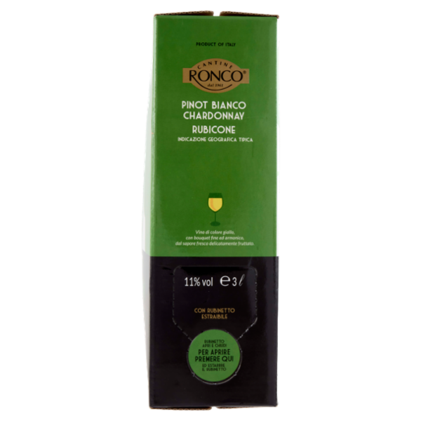 Cantine Ronco Pinot Bianco Chardonnay Rubicone IGT 3 l