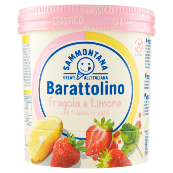 Sammontana Barattolino Classico Fragola e Limone 500 g