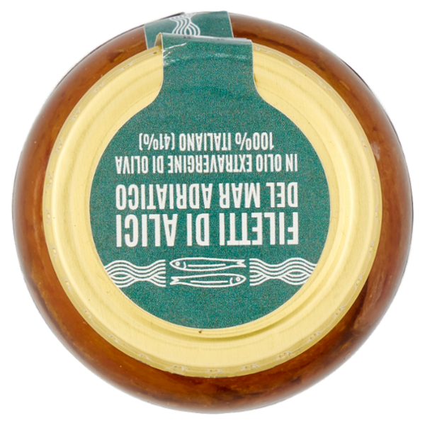Assaggi e paesaggi Filetti Alici Mar Adriatico in Olio Extravergine Oliva 100% italiano (41%) 150g