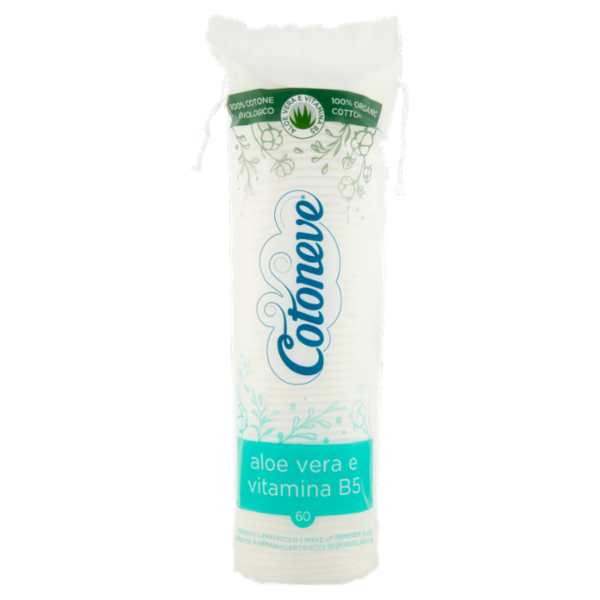 Cotoneve Dischetti Levatrucco aloe vera e vitamina B5 60 pz