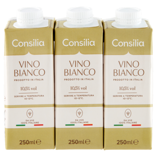 Consilia Vino Bianco Italiano 3x250 ml