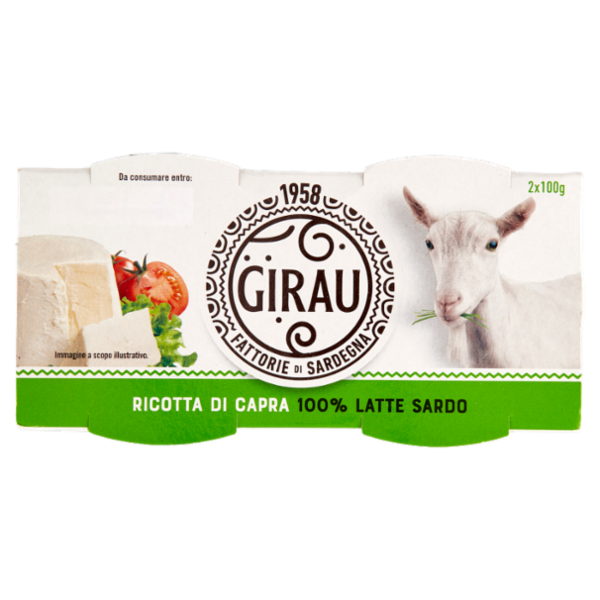 Girau Ricotta di Capra 100% Latte Sardo 2 x 100 g