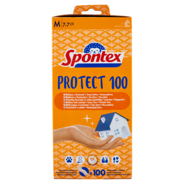 Spontex Guanti Usa&Getta Protect 100 tg M