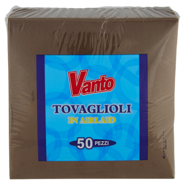 Vanto Tovaglioli Airlaid 40x40 cm Marrone 50 pezzi
