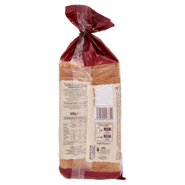 Mulino Bianco Gran Bauletto Pane con Grano Tenero e Farro 500g