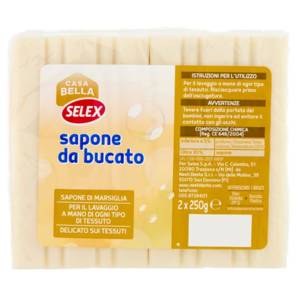Selex Casa Bella Sapone da Bucato Marsiglia 2x250 g