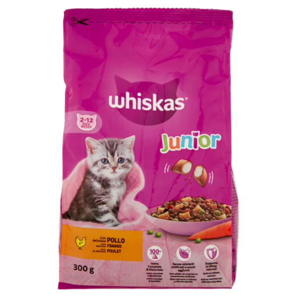 Whiskas Junior Crocchette con delizioso Pollo 300 g