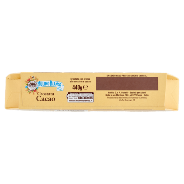 Mulino Bianco Crostata Cacao Torta con Crema alle Nocciole e Cacao e Farina Sostenibile 440g