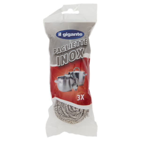 IL GIGANTE Pagliette Inox 3 pz