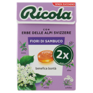 Ricola Fiori Di Sambuco Senza Zucchero 2 x 50 g
