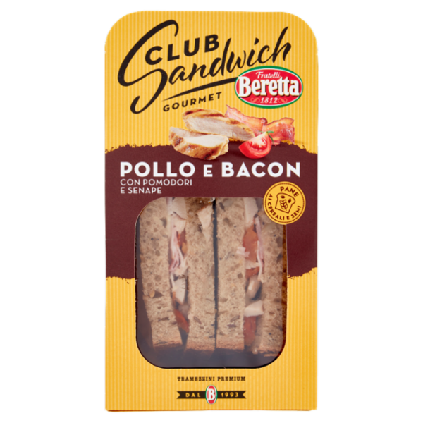 Fratelli Beretta Club Sandwich Gourmet Pollo e Bacon 160 g
