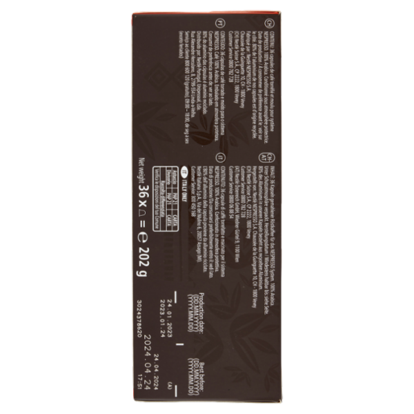 STARBUCKS Single Origin Colombia by Nespresso Caffè Espresso 36 capsule 202 g