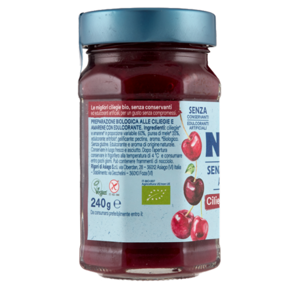 Rigoni di Asiago Natù Senza Zuccheri Aggiunti° Cliliegie e Amarene bio 240 g