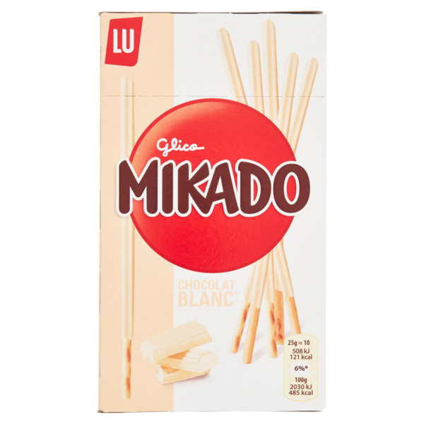 Mikado, biscotto ricoperto di cioccolato bianco - 70g