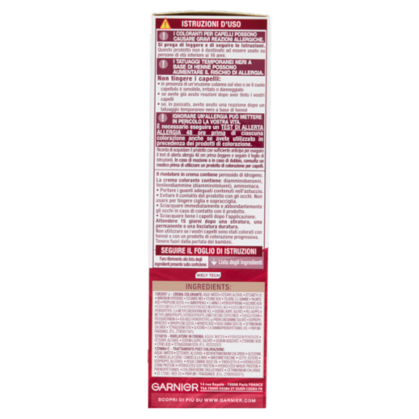 Garnier Color Sensation Colorazione Permanente in Crema 1.0 Nero