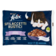 FELIX Sfilaccetti Rustici Selezioni Miste (Manzo, Pollo, Salmone, Tonno) 4 x 80 g