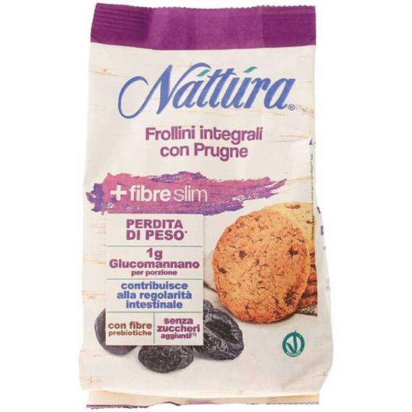 Nattura Frollini Integrali Con Prugne E Fibre Naturali 200g
