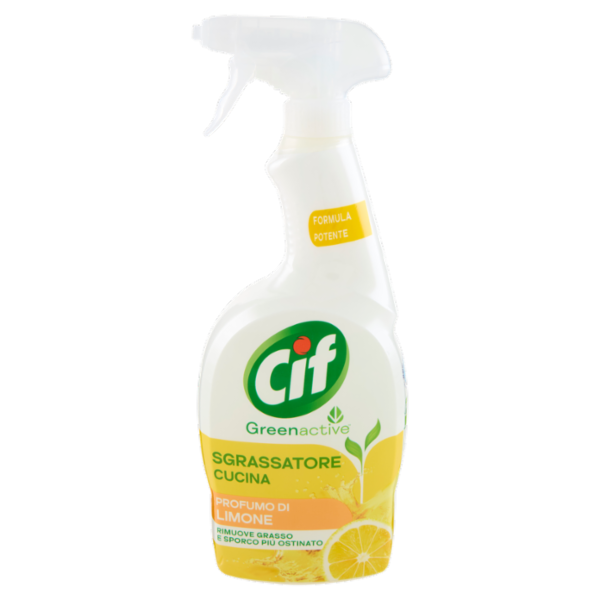Cif Greenactive Sgrassatore Cucina Profumo di Limone 650 ml