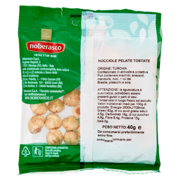 noberasco € 0,99 Nocciole Pelate Tostate 40 g