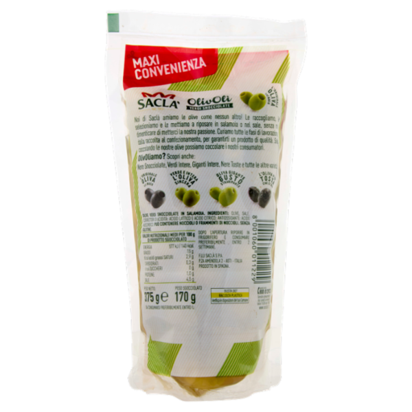 Saclà OlivOlì Verdi Snocciolate 375 g