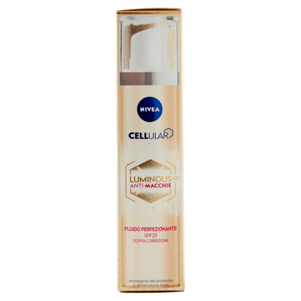 Nivea Cellular Luminous630 Anti-Macchie Fluido Perfezionante SPF20 Doppia Correzione 40 ml