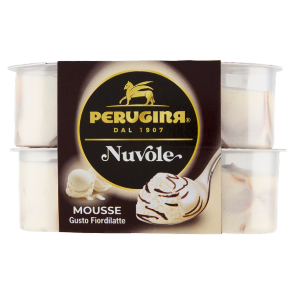 PERUGINA Nuvole Mousse Gusto Fiordilatte 4x60g